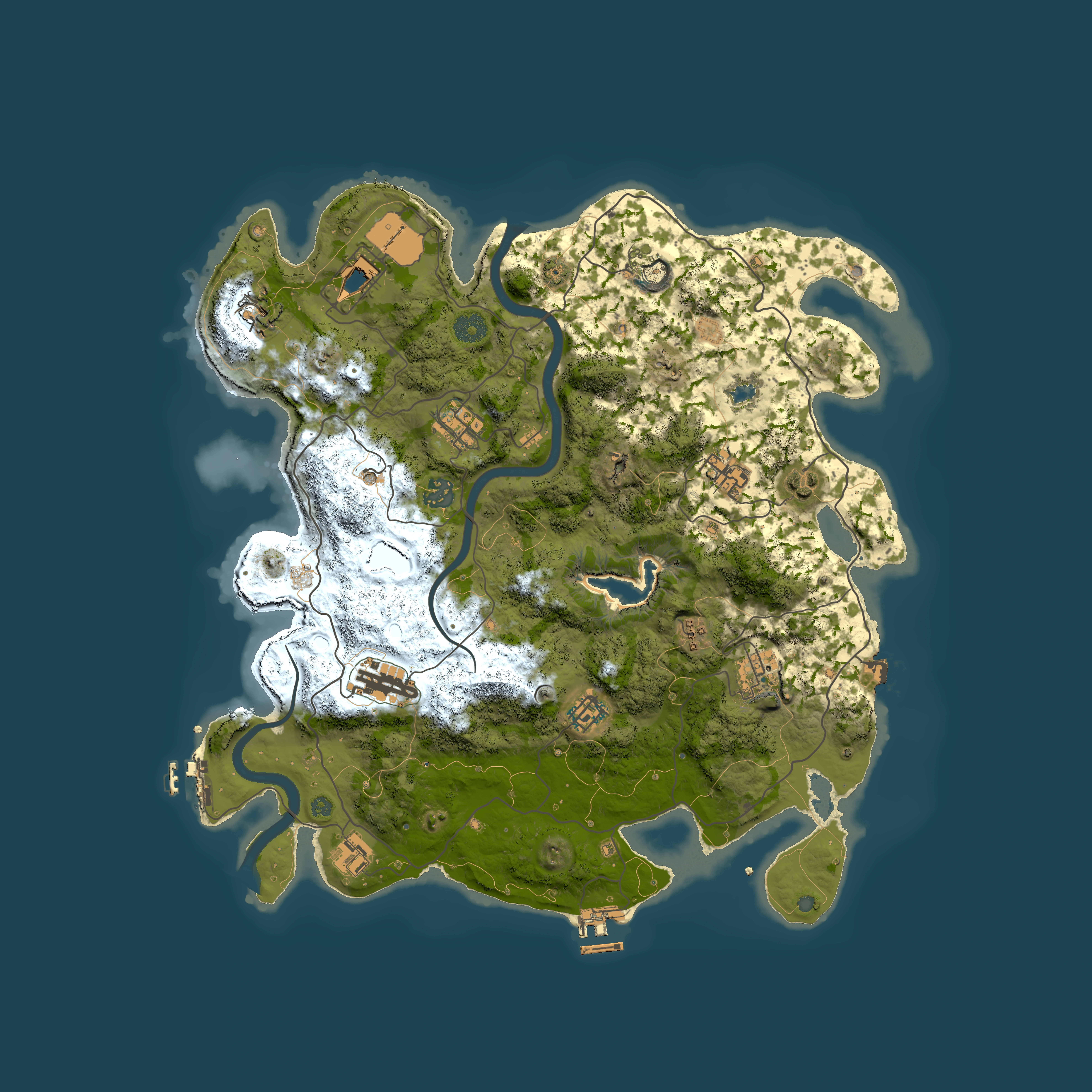 Full top-down render of Rust map seed 1770300093, 4000x4000m
