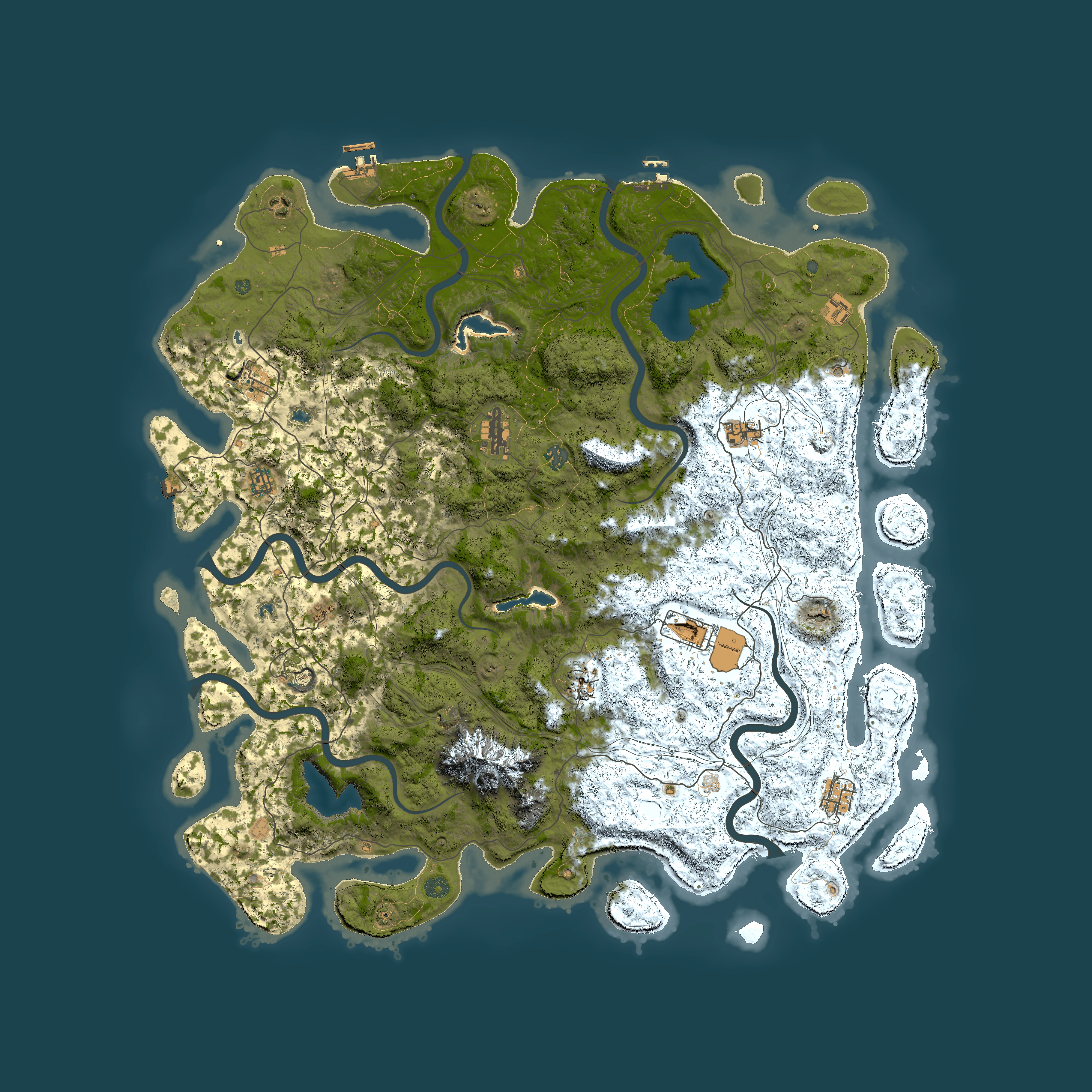 Full top-down render of Rust map seed 859409056, 5500x5500m