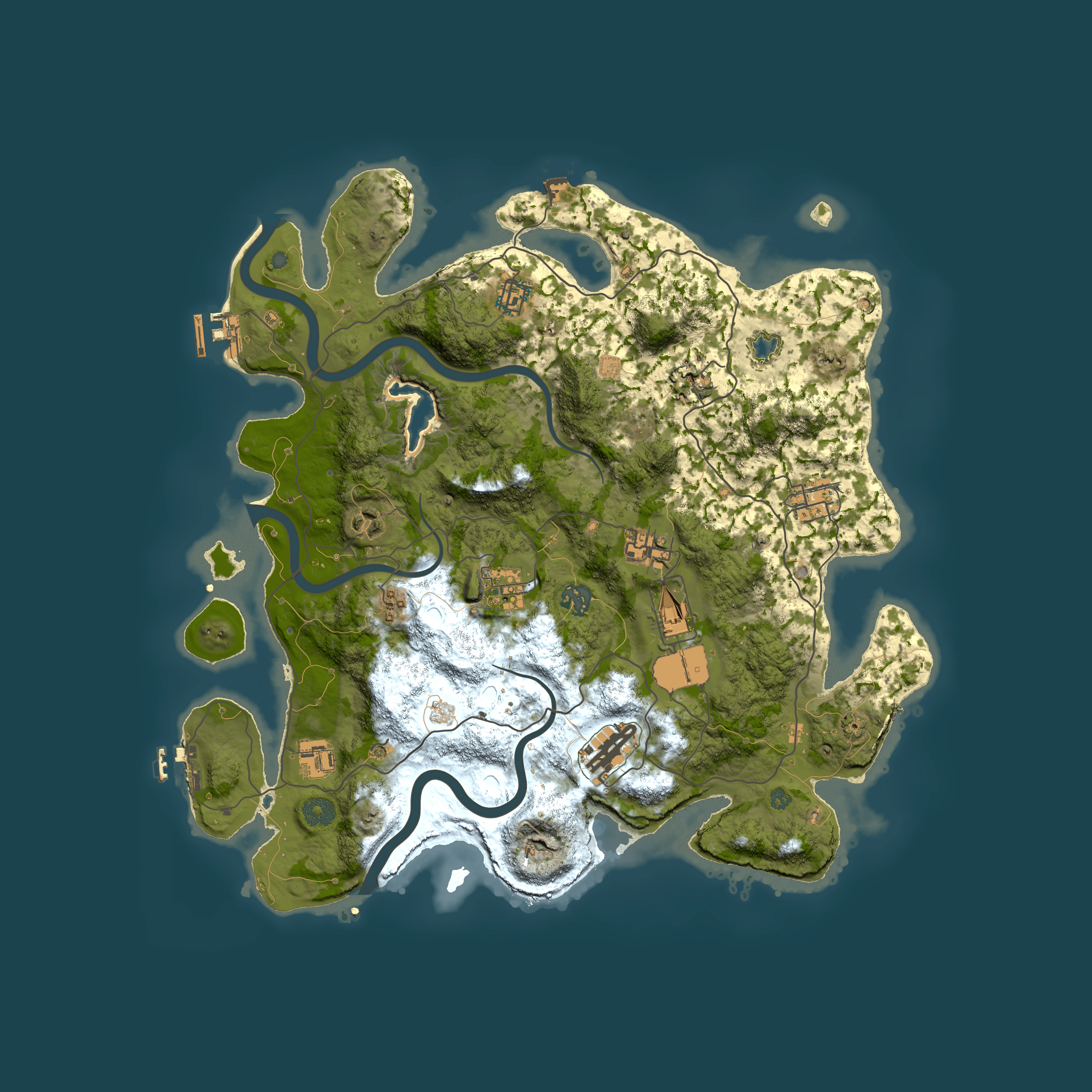 Full top-down render of Rust map seed 652635104, 4000x4000m