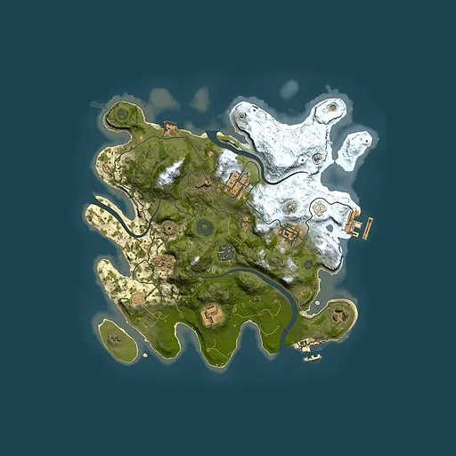 Rust map seed 1726916720, 3000x3000m top-down preview