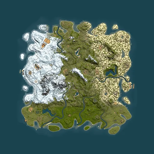Rust map seed 958317515, 5500x5500m top-down preview