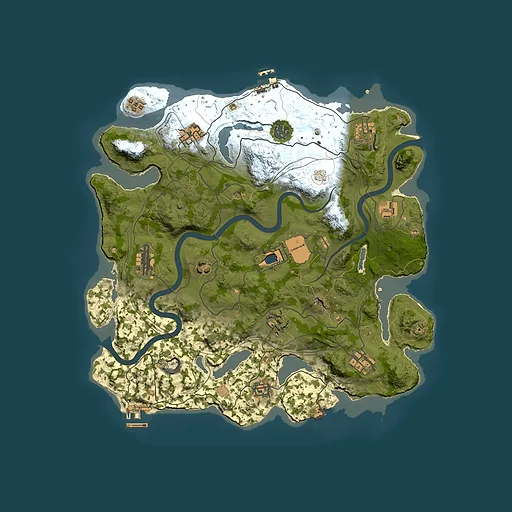 Rust map seed 1337, 3699x3699m top-down preview