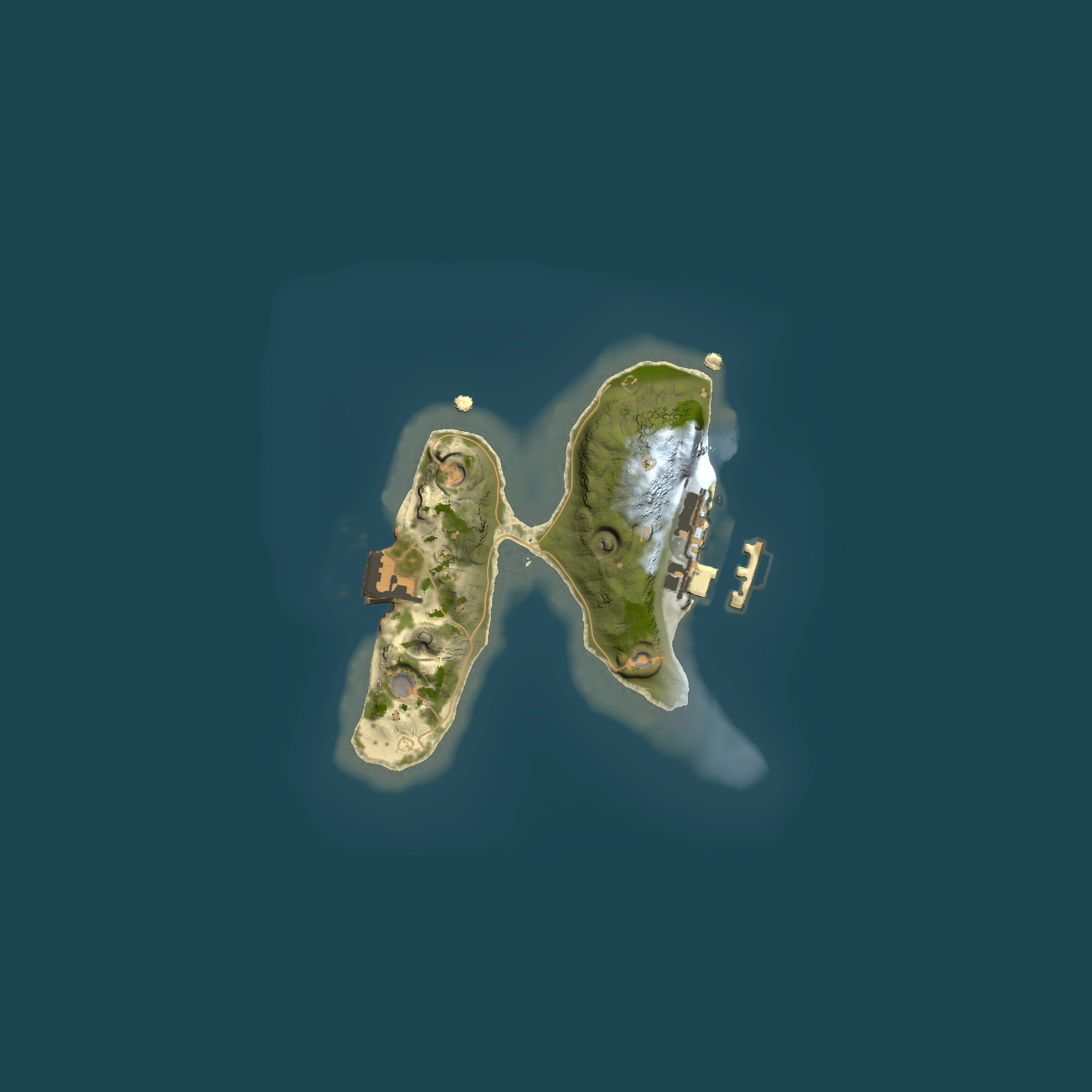 Full top-down render of Rust map seed 2134224409, 1500x1500m