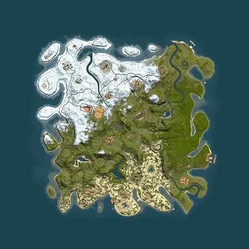 Rust map seed 1993971102, 4500x4500m top-down preview