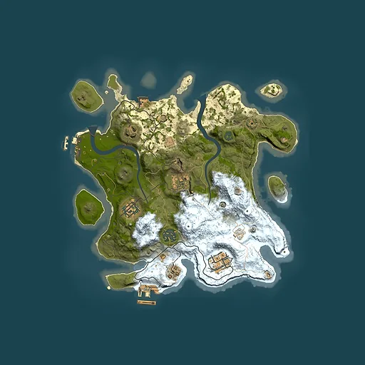 Rust map seed 1857183057, 3000x3000m top-down preview