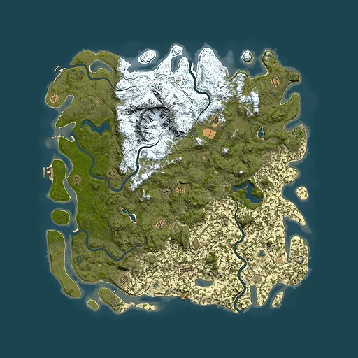 Rust map seed 1884342401, 6000x6000m top-down preview