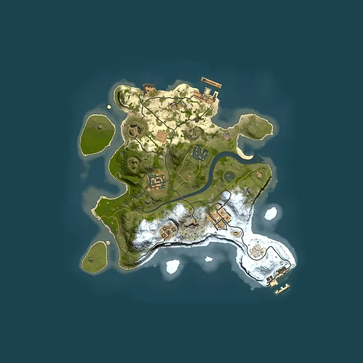 Rust map seed 995768307, 2500x2500m top-down preview