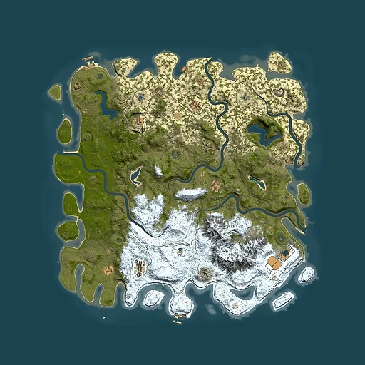 Rust map seed 104067097, 5500x5500m top-down preview