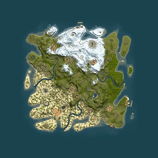 Rust map seed 12921349, 4000x4000m top-down preview