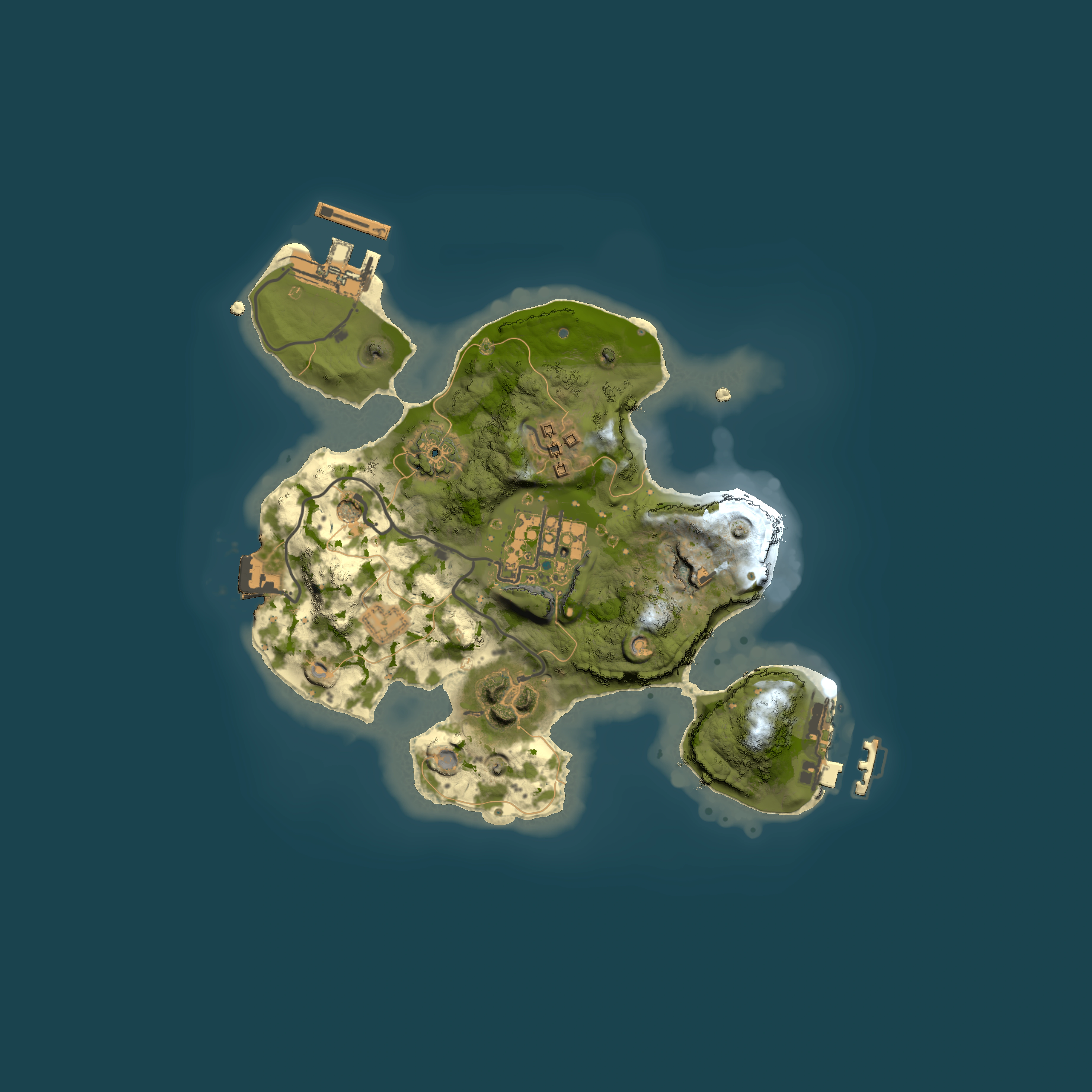 Full top-down render of Rust map seed 1711755902, 2000x2000m