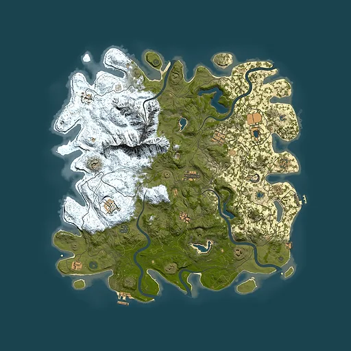 Rust map seed 1633754897, 5000x5000m top-down preview