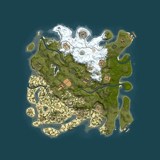 Rust map seed 936907053, 4000x4000m top-down preview