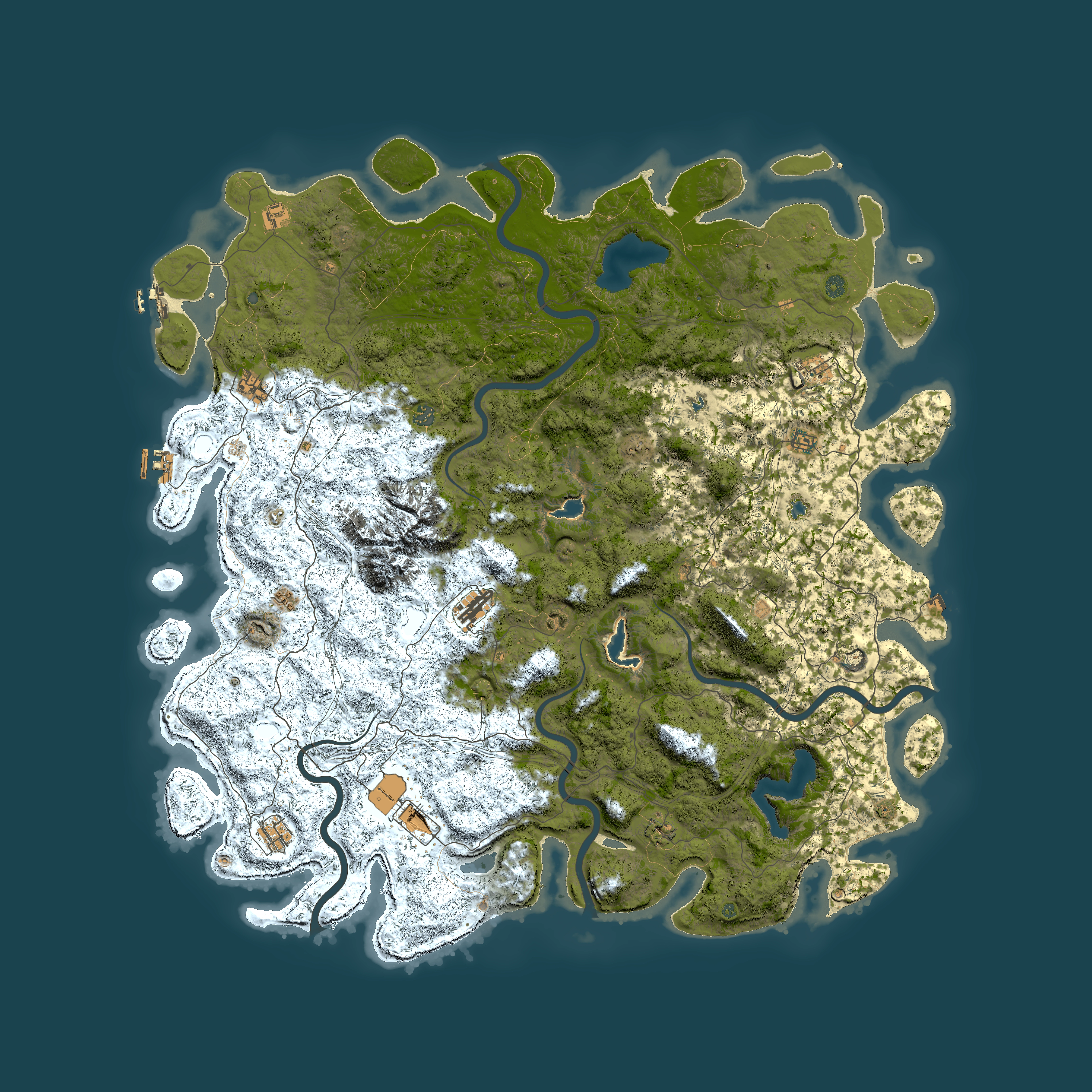 Full top-down render of Rust map seed 794851492, 6000x6000m