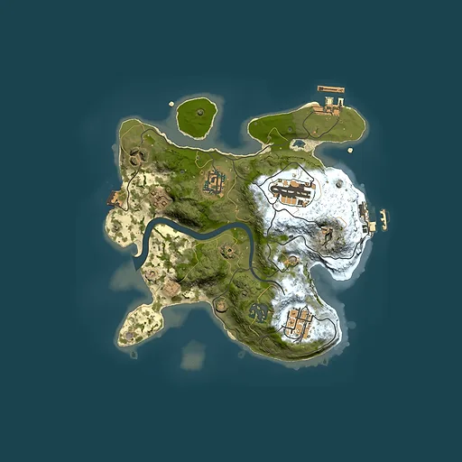 Rust map seed 2046687522, 2500x2500m top-down preview