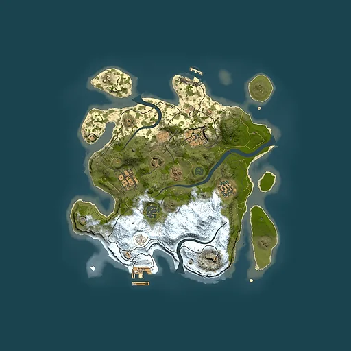 Rust map seed 1196010541, 3000x3000m top-down preview