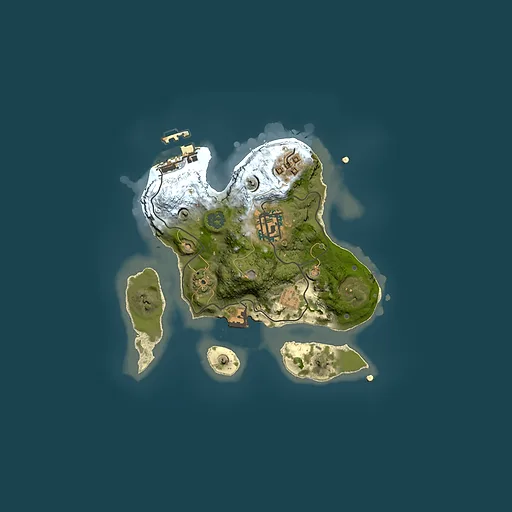 Rust map seed 1110986985, 2000x2000m top-down preview