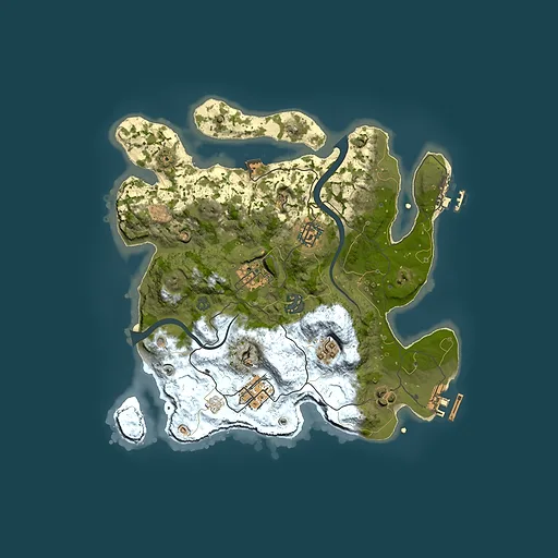 Rust map seed 1296869475, 3000x3000m top-down preview