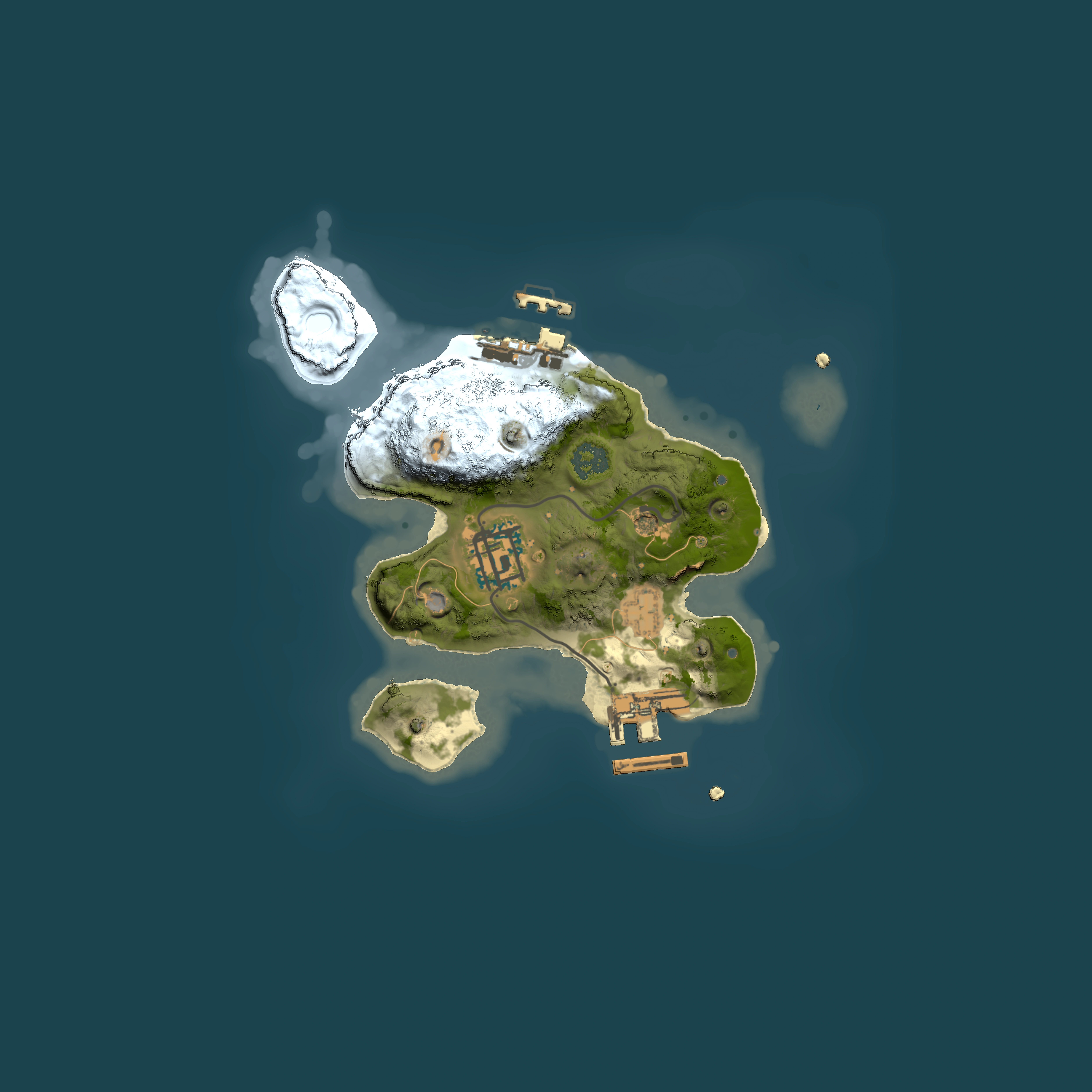 Full top-down render of Rust map seed 1596175003, 2000x2000m