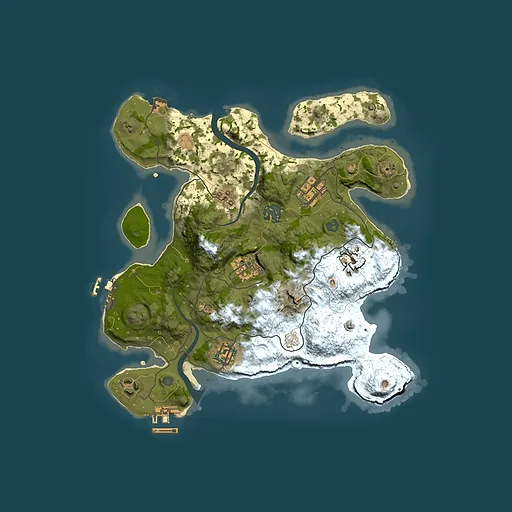 Rust map seed 2136533016, 3000x3000m top-down preview