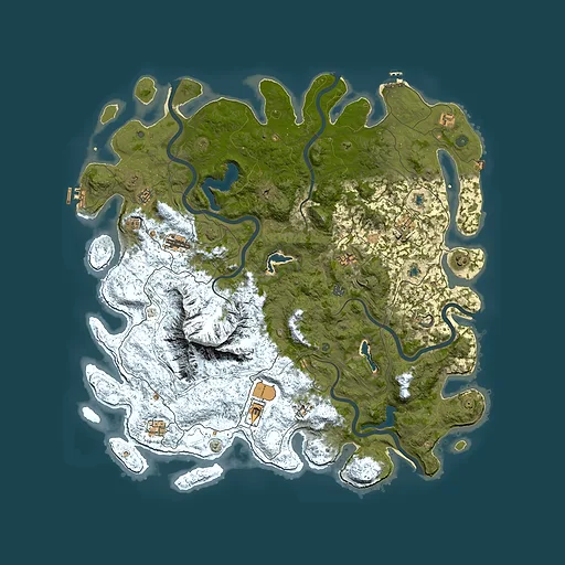 Rust map seed 523846500, 5500x5500m top-down preview