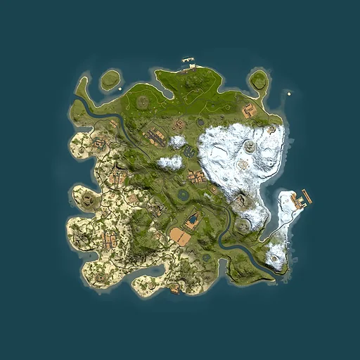 Rust map seed 1095628317, 3500x3500m top-down preview