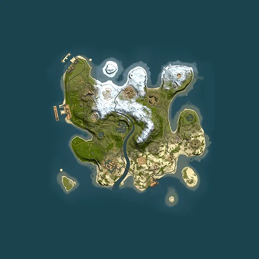 Rust map seed 435973059, 2500x2500m top-down preview