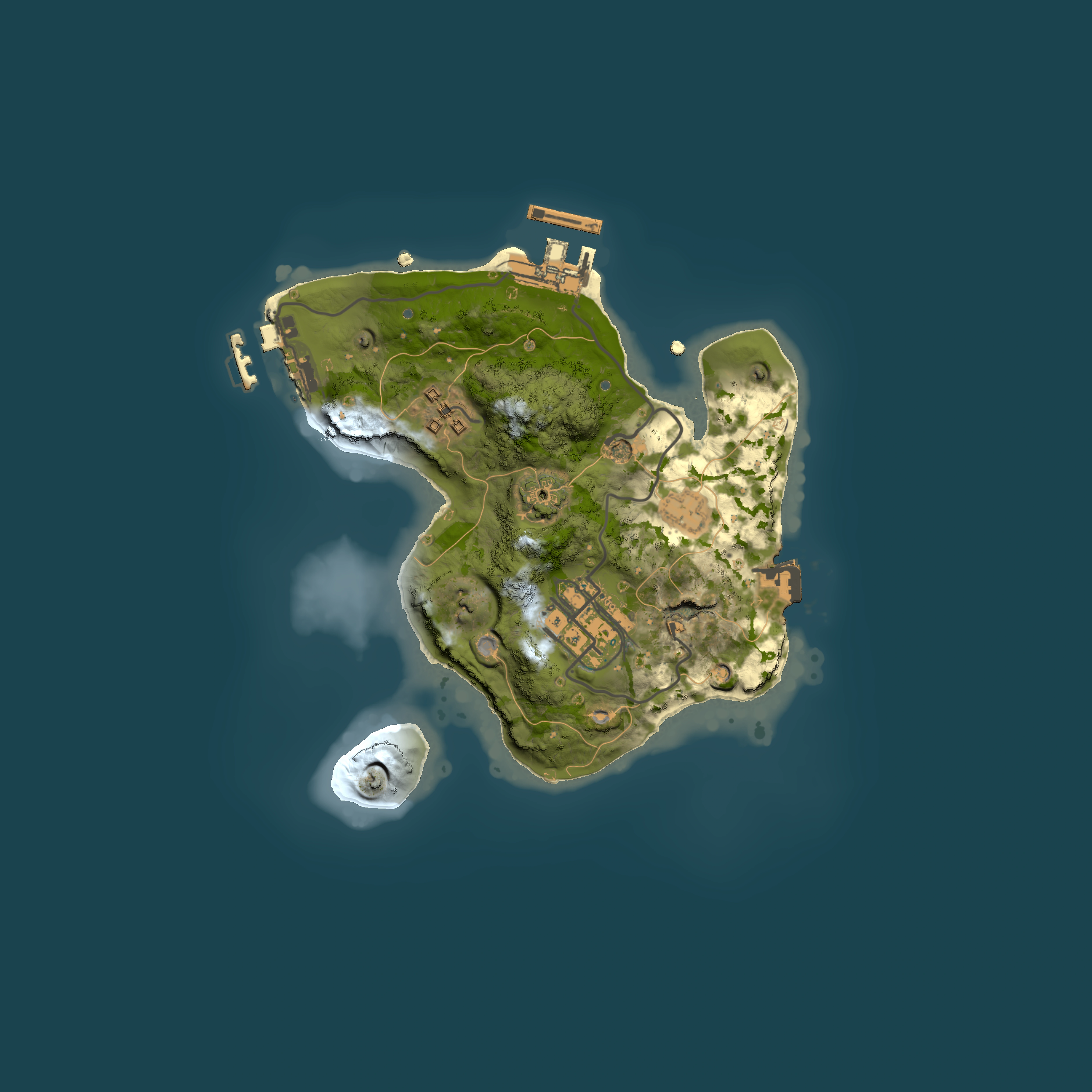 Full top-down render of Rust map seed 1079181003, 2000x2000m