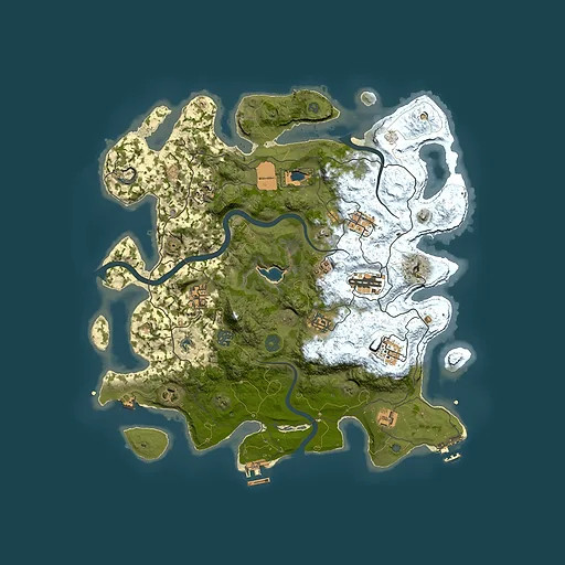 Rust map seed 1395602793, 4000x4000m top-down preview