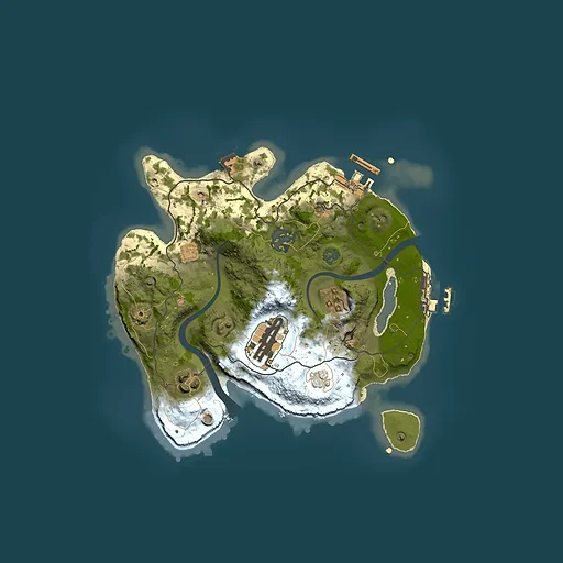Rust map seed 1705318992, 2500x2500m top-down preview