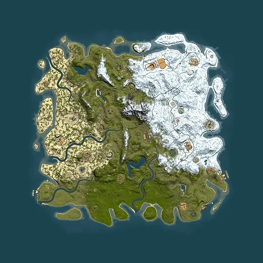 Rust map seed 765882499, 5500x5500m top-down preview