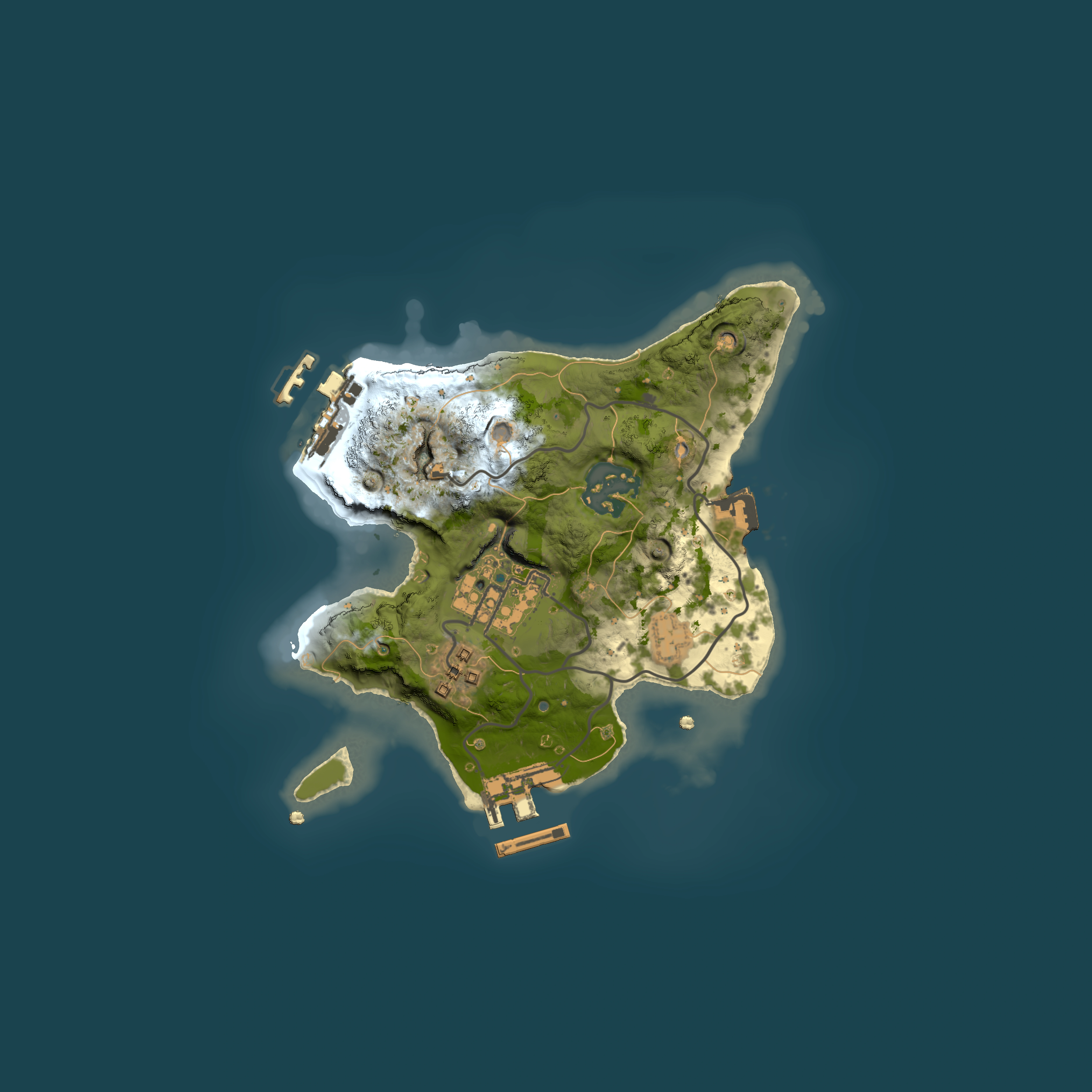 Full top-down render of Rust map seed 1764515389, 2000x2000m