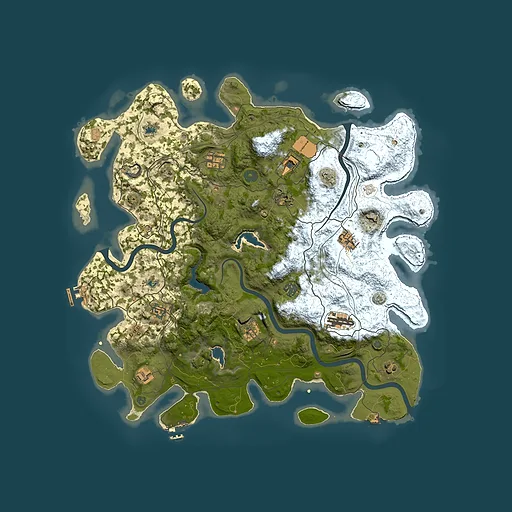 Rust map seed 974177591, 4500x4500m top-down preview