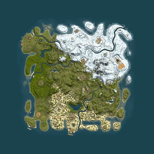Rust map seed 183172548, 5000x5000m top-down preview