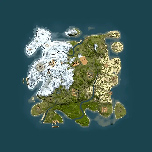 Rust map seed 1635600330, 3500x3500m top-down preview