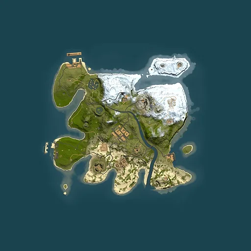 Rust map seed 2027575159, 2500x2500m top-down preview