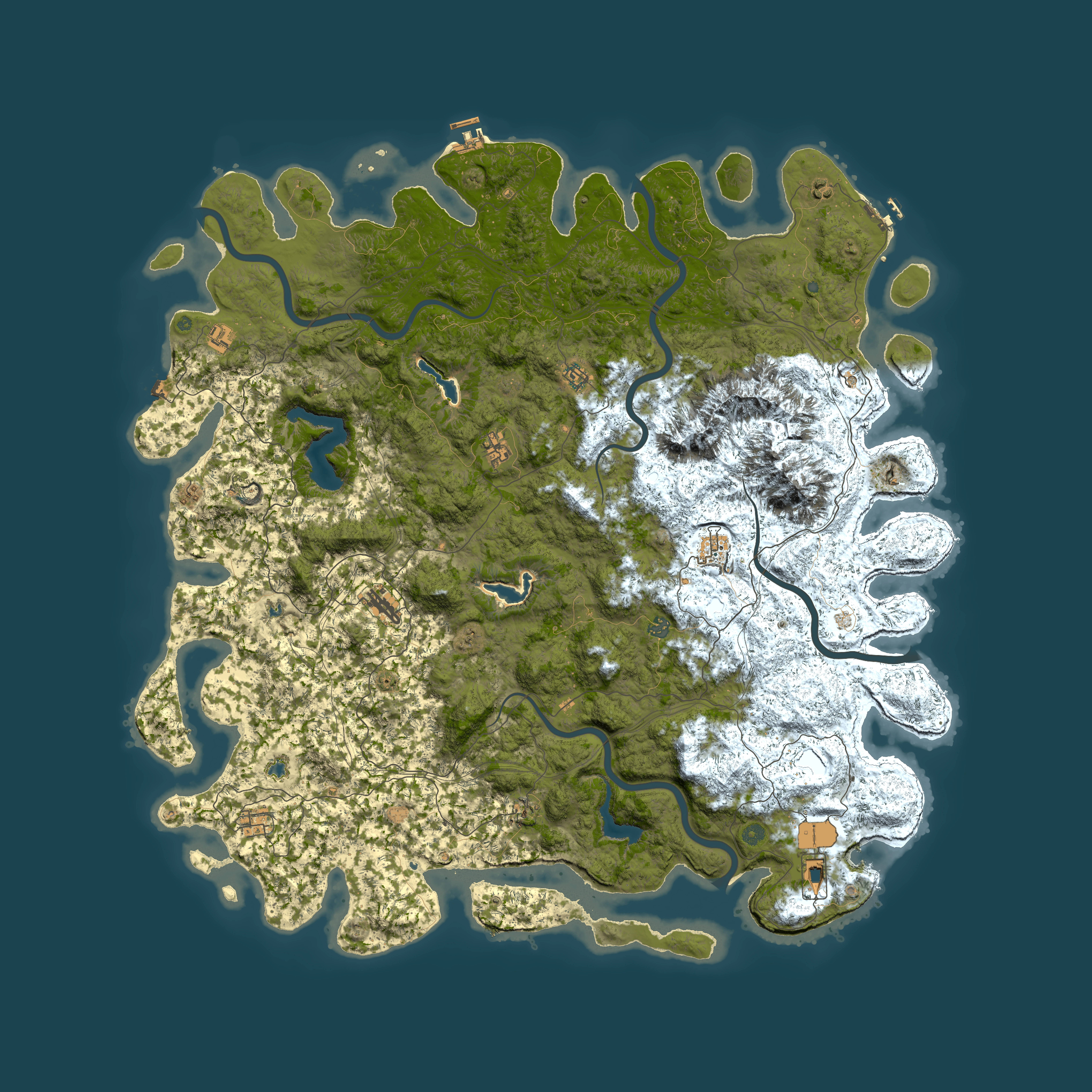 Full top-down render of Rust map seed 102210531, 6000x6000m