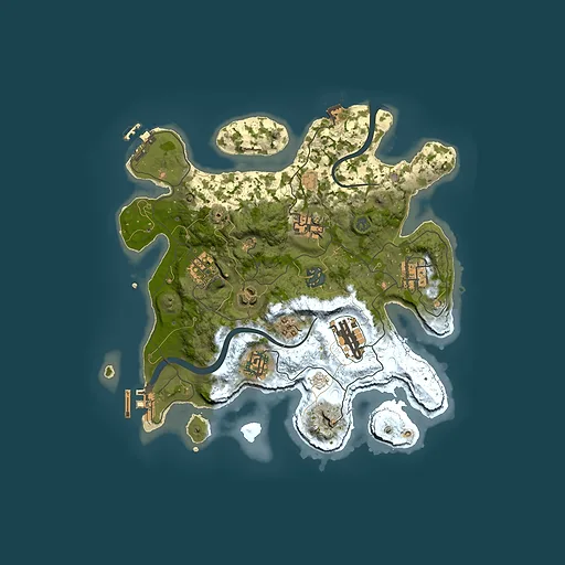 Rust map seed 580103210, 3000x3000m top-down preview