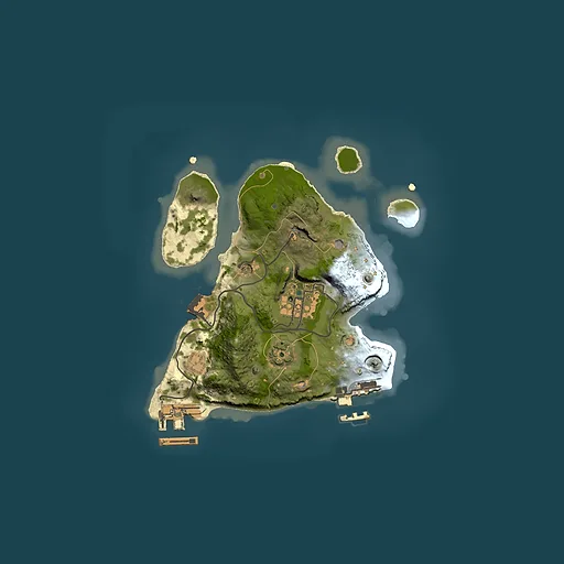 Rust map seed 2077145775, 2000x2000m top-down preview