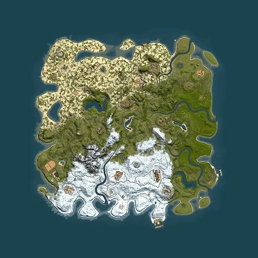 Rust map seed 636359172, 5000x5000m top-down preview