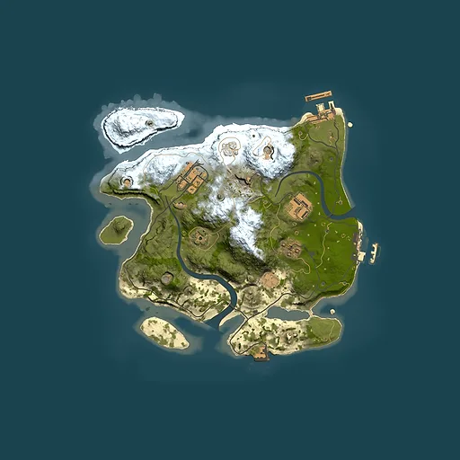 Rust map seed 1853974765, 2500x2500m top-down preview