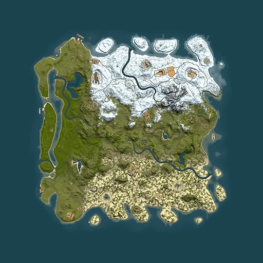 Rust map seed 2010997511, 5500x5500m top-down preview