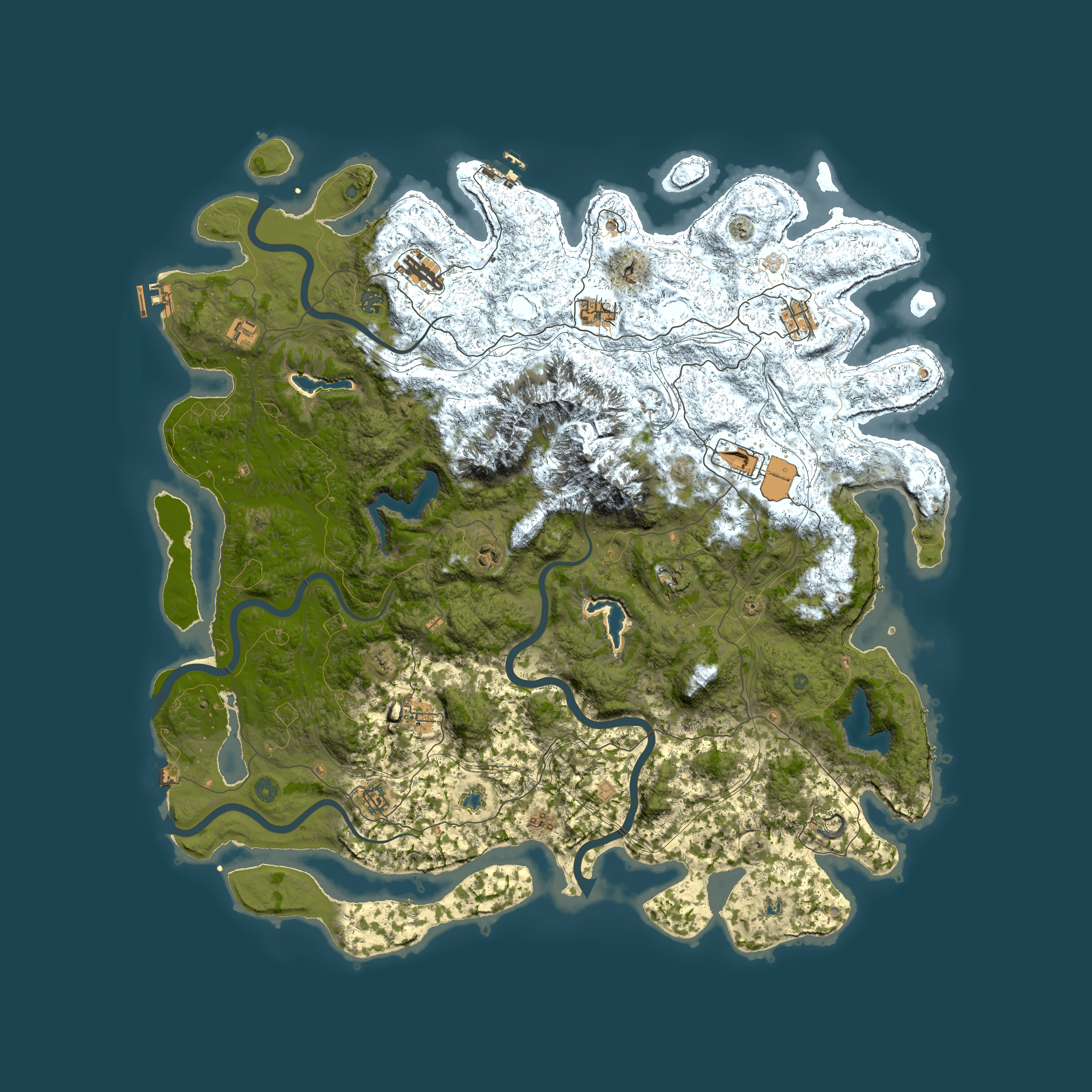Full top-down render of Rust map seed 1841942665, 5500x5500m