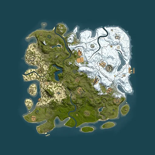 Rust map seed 813448987, 4500x4500m top-down preview