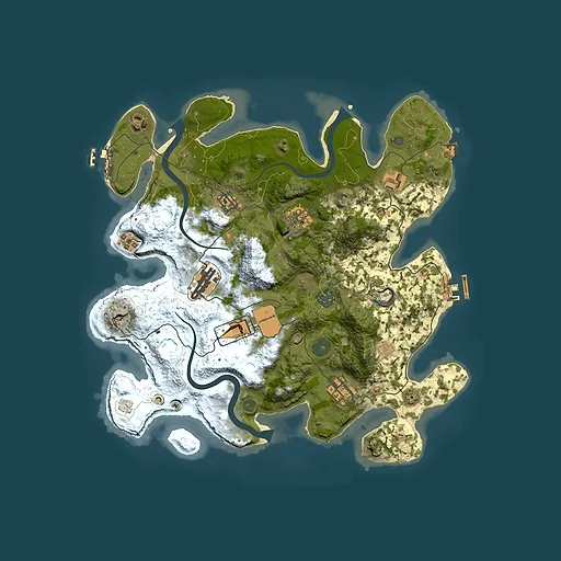 Rust map seed 1867463207, 3500x3500m top-down preview