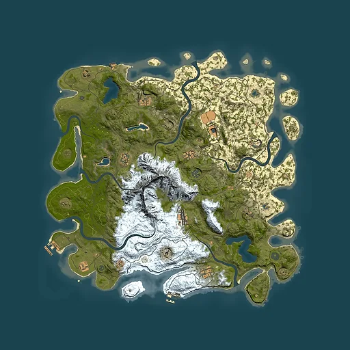 Rust map seed 563547786, 5000x5000m top-down preview