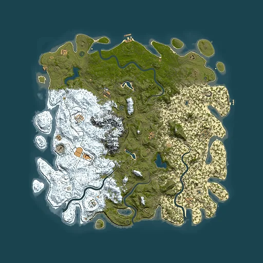 Rust map seed 1583818328, 6000x6000m top-down preview