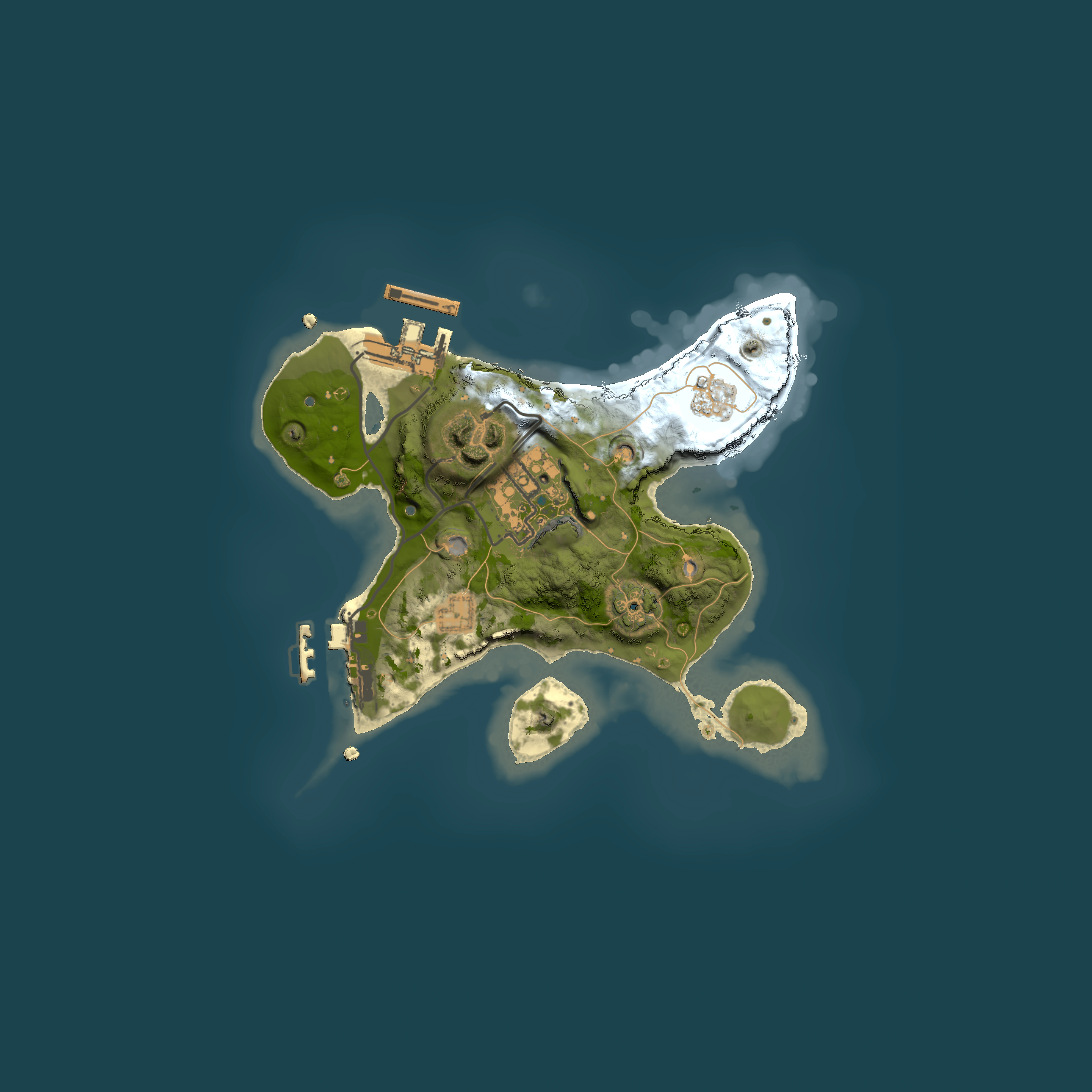 Full top-down render of Rust map seed 336319889, 2000x2000m