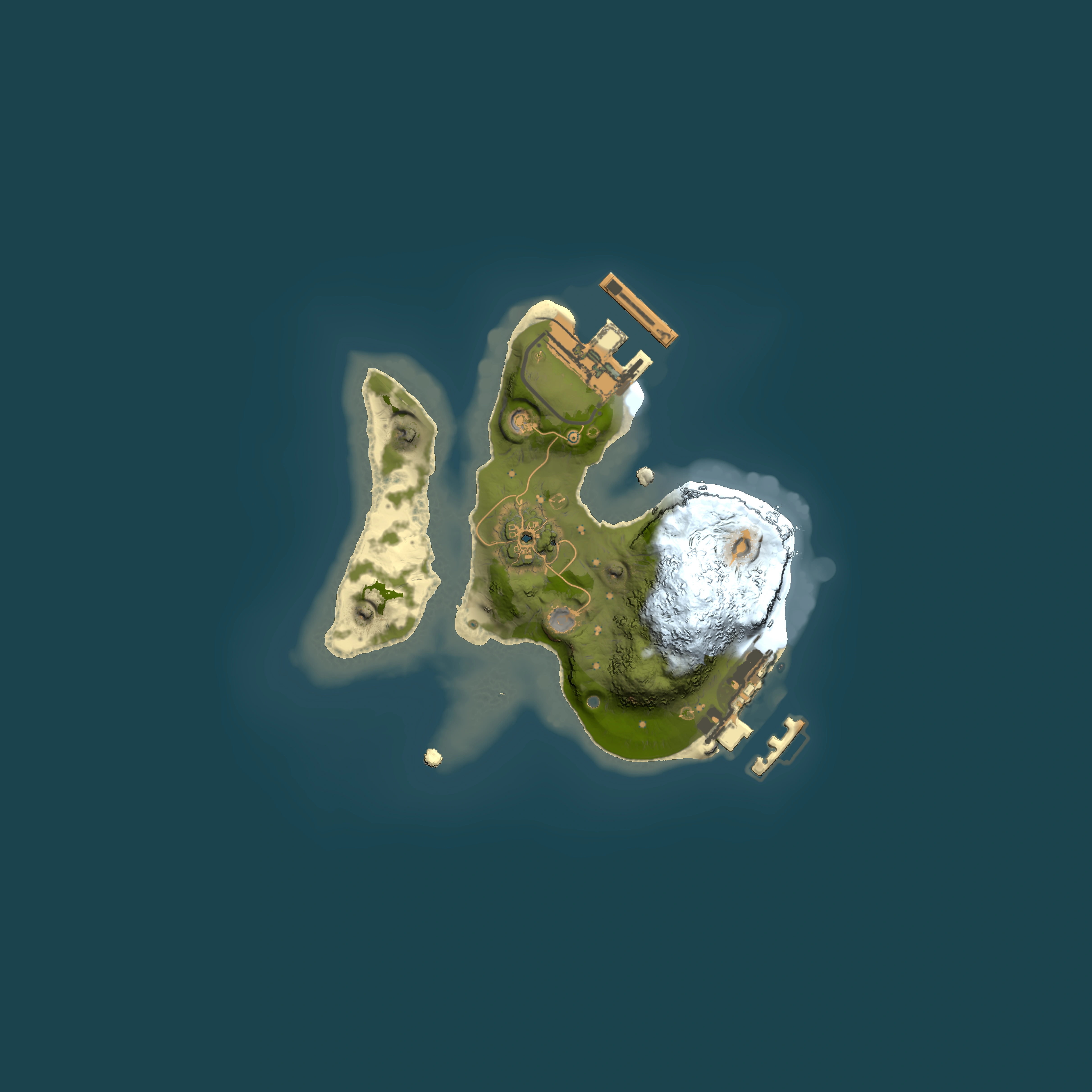 Full top-down render of Rust map seed 428103315, 1500x1500m