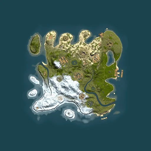 Rust map seed 2006158444, 3000x3000m top-down preview