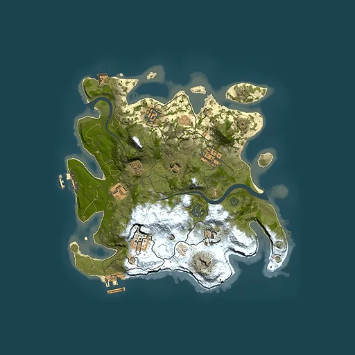 Rust map seed 1992290621, 3000x3000m top-down preview